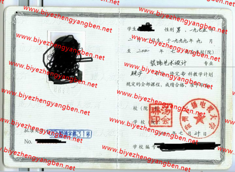 2001年贵州广播电视大学<a href='http://www.biyezhengyangben.net/' target='_blank'><u>毕业证样本</u></a>