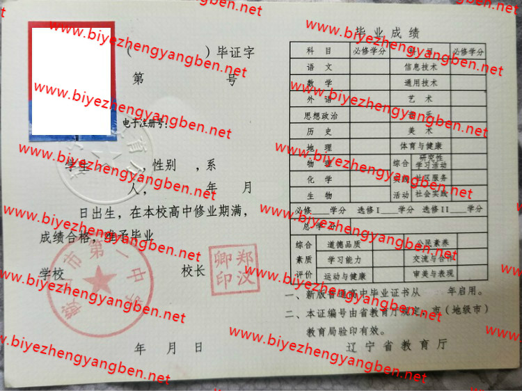 鞍山市第一中学高中<a href='http://www.biyezhengyangben.net/' target='_blank'><u>毕业证样本</u></a>