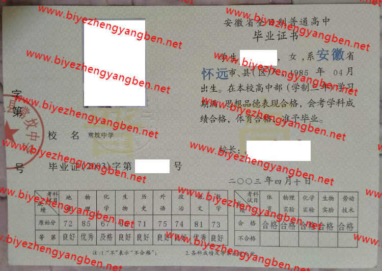 长坟中学高中<a href='http://www.biyezhengyangben.net/' target='_blank'><u>毕业证样本</u></a>