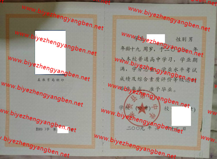 集贤县第一中学高中<a href='http://www.biyezhengyangben.net/' target='_blank'><u>毕业证样本</u></a>