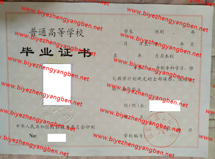 山东建筑工程学院毕业证样本