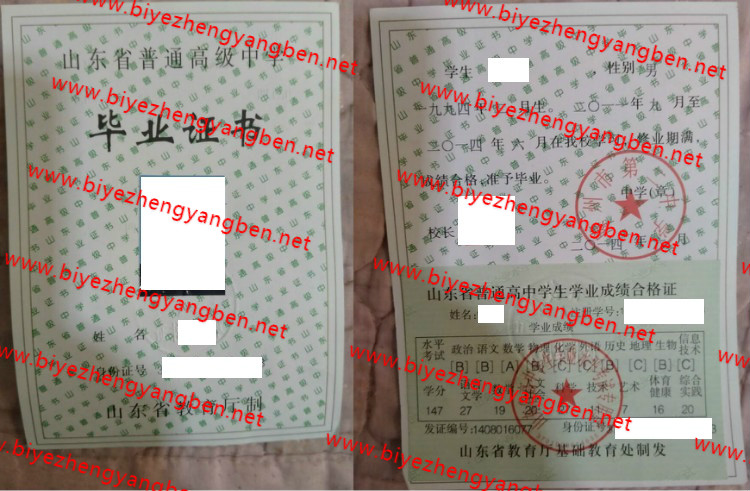 滕州市第二中学高中<a href='http://www.biyezhengyangben.net/' target='_blank'><u>毕业证样本</u></a>