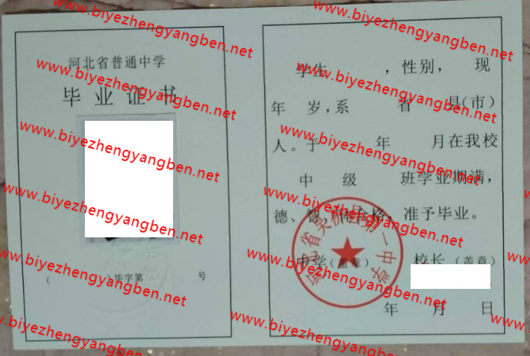 河北省吴桥县第一中学高中<a href='http://www.biyezhengyangben.net/' target='_blank'><u>毕业证样本</u></a>