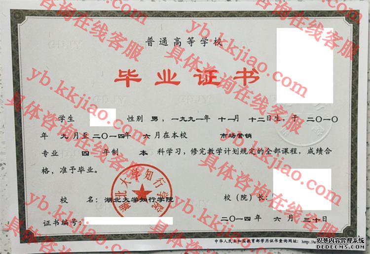 湖北大学知行学院<a href='http://www.biyezhengyangben.net/' target='_blank'><u>毕业证样本</u></a>