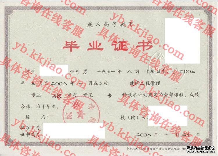皖西学院毕业证样本