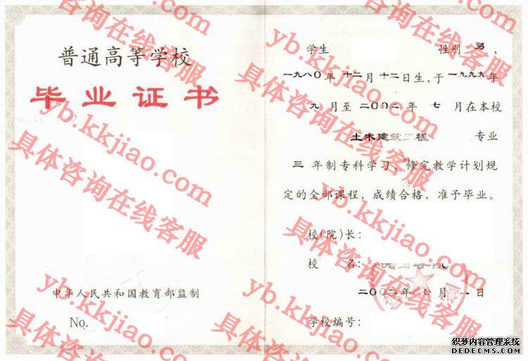 皖西学院毕业证样本