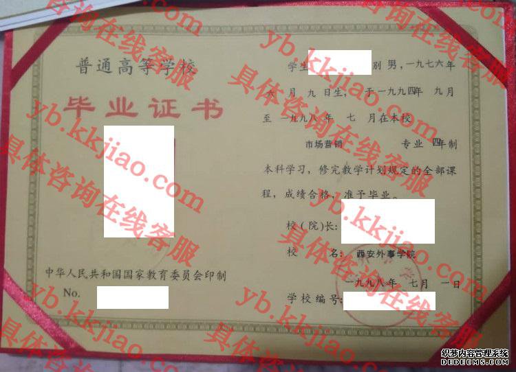西安外事学院<a href='http://www.biyezhengyangben.net/' target='_blank'><u>毕业证样本</u></a>