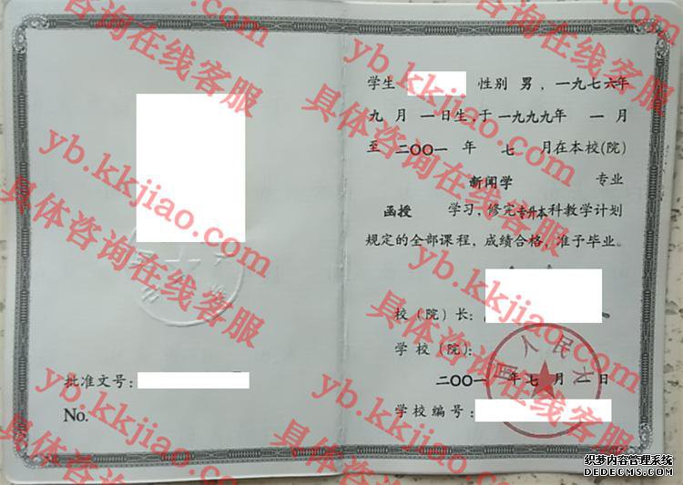 中国人民大学毕业证样本