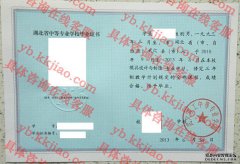 武穴理工中等专业学校毕业证样本