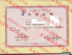 南京理工大学继续教育学院毕业证样本