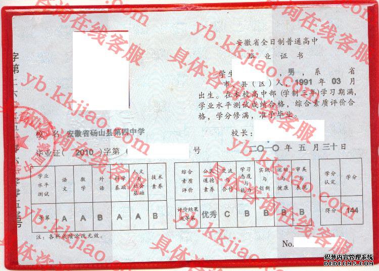 安徽省砀山第四中学<a href='http://www.biyezhengyangben.net/' target='_blank'><u>毕业证样本</u></a>
