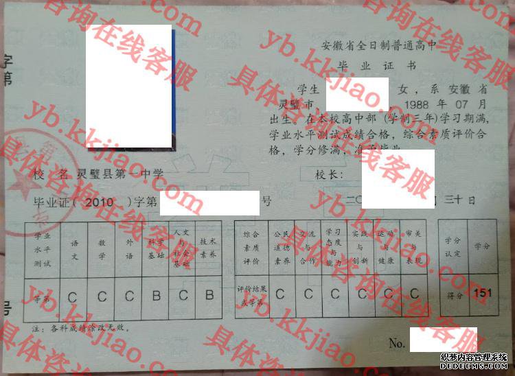 灵璧县第一中学<a href='http://www.biyezhengyangben.net/' target='_blank'><u>毕业证样本</u></a>