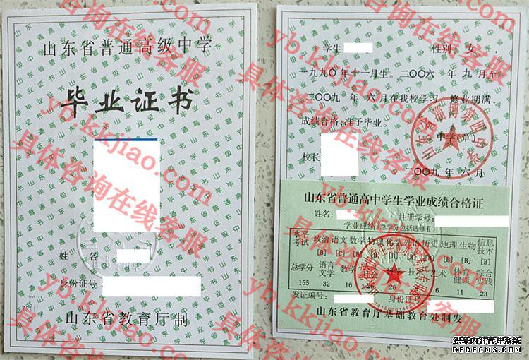 山东省淄博第四中学<a href='http://www.biyezhengyangben.net/' target='_blank'><u>毕业证样本</u></a>