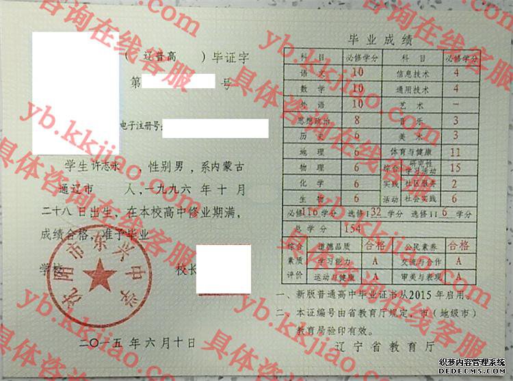 沈阳市东兴中学<a href='http://www.biyezhengyangben.net/' target='_blank'><u>毕业证样本</u></a>