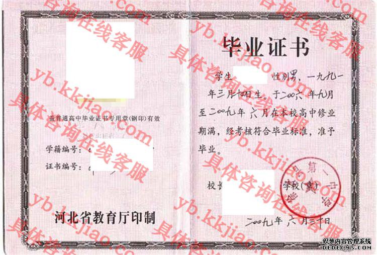 徐水县第一中学<a href='http://www.biyezhengyangben.net/' target='_blank'><u>毕业证样本</u></a>