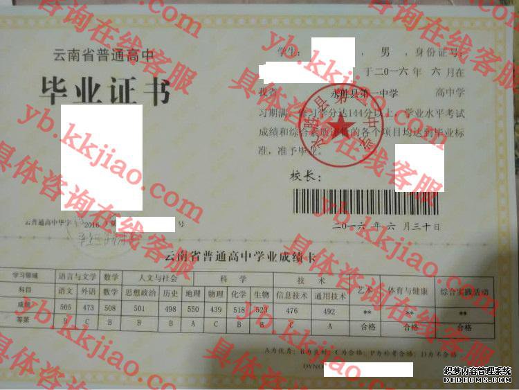 永胜县第一中学<a href='http://www.biyezhengyangben.net/' target='_blank'><u>毕业证样本</u></a>