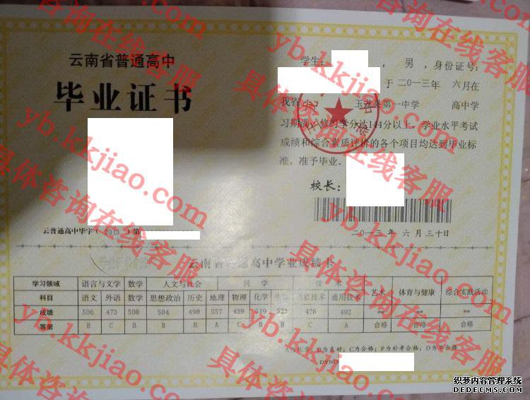 玉龙县第一中学<a href='http://www.biyezhengyangben.net/' target='_blank'><u>毕业证样本</u></a>