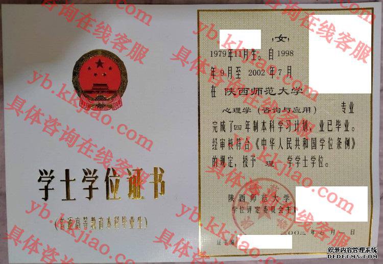 陕西科技大学学士学位样本