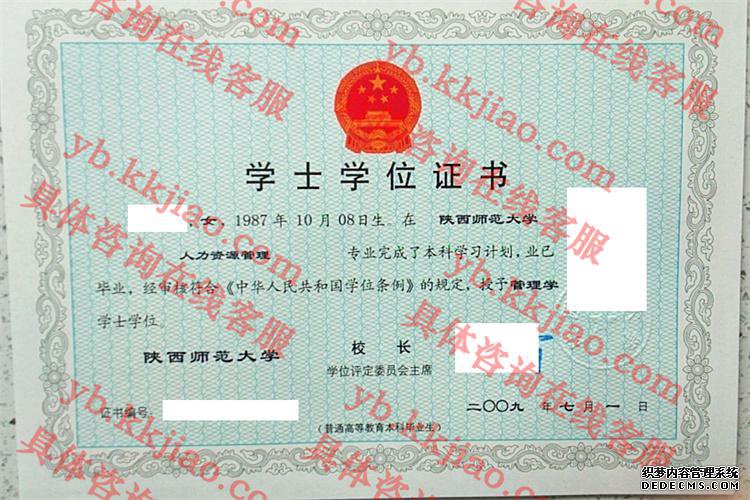 陕西科技大学学士学位样本